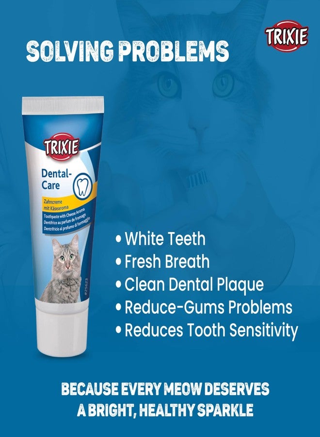 Trixie Mega Combo Pack- Cats Dental Hygiene Set - Cat Toothbrush and Toothpaste with Matatabi Chewing Stick| Made with Dried Matatabi Fruits, Supports Dental Hygiene and Cleans Teeth - 10 Gm - Image 4